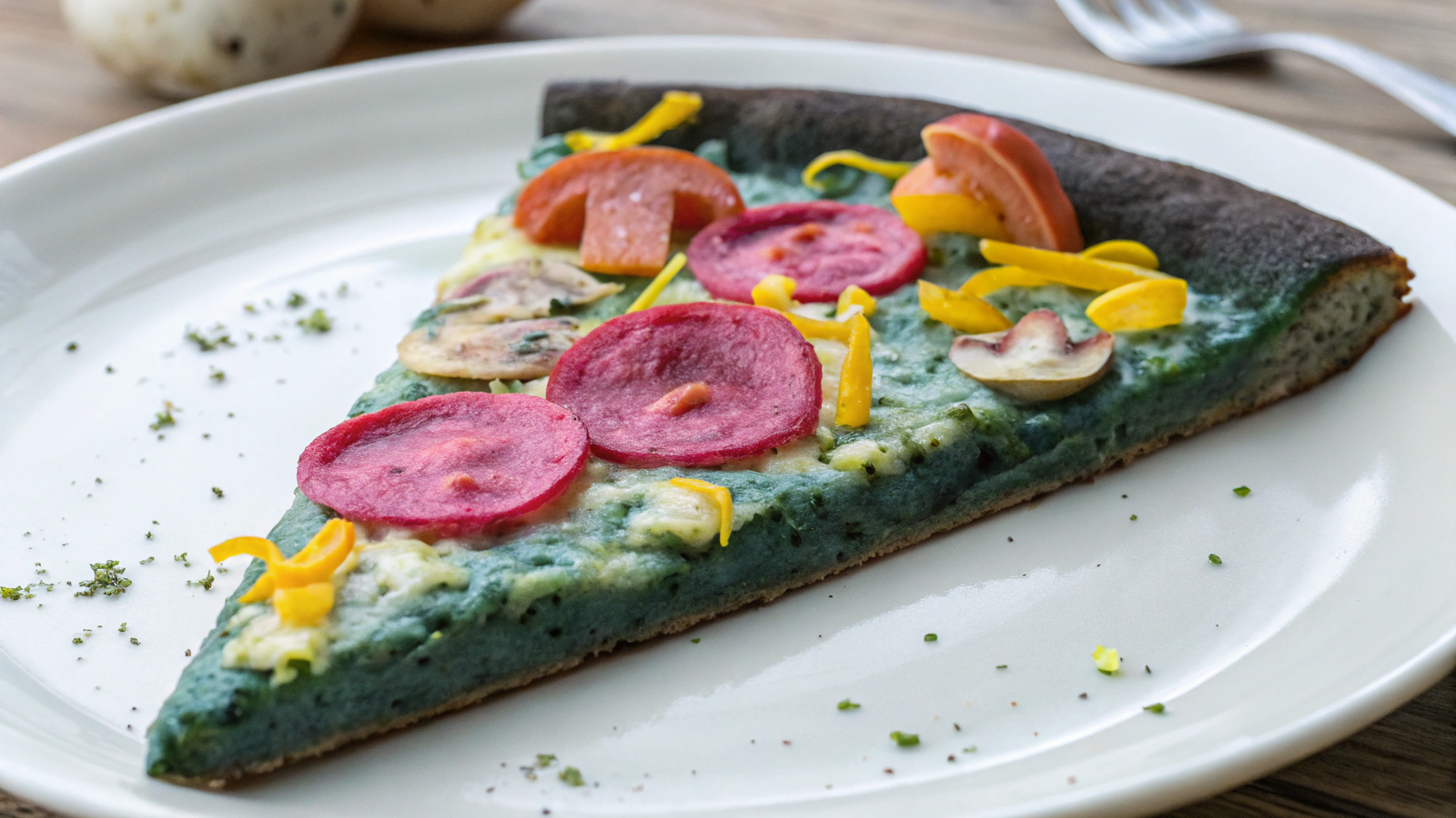 green-pizza, an unnatural food color designed to reduce appetite.